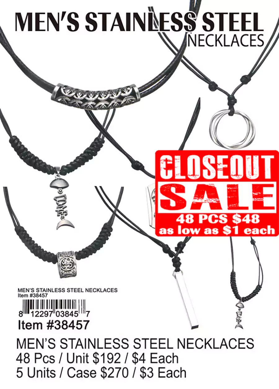 Men's Stainless Steel Necklaces (CL)